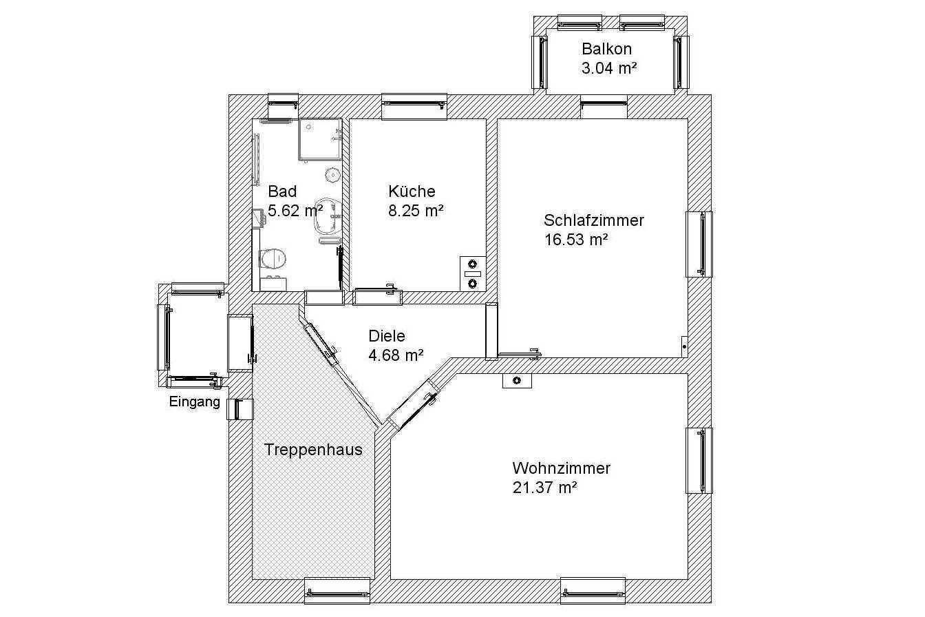 Grundriss Ferienwohnung